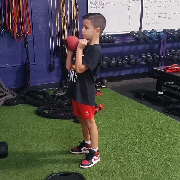 Strength training at the gym